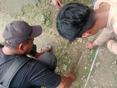 Tim Teknik Perumdam Motanang Kabupaten Buol Tertibkan Sambungan Air di Kelurahan Kali